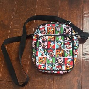 Disney parks crossbody  Bag with Character Grid Print